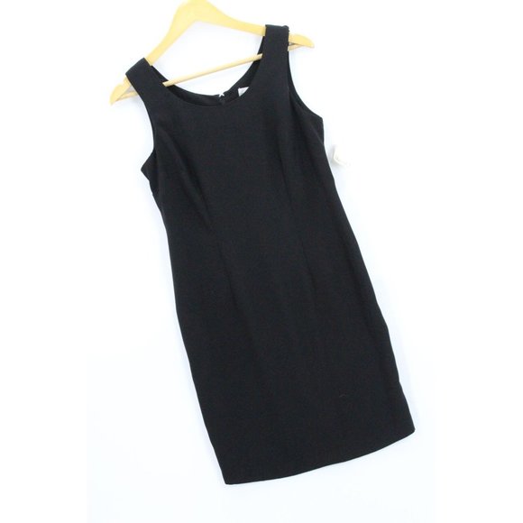 Vintage S.L Fashions Petites Dress Women's Pullover Black Sleeveless Size 8P - Picture 3 of 7